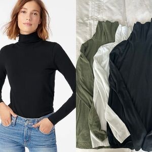 J. Crew Factory Long Sleeve Tissue TurtleNeck Bundle